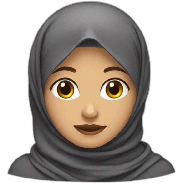 Barbue en hijab emoji