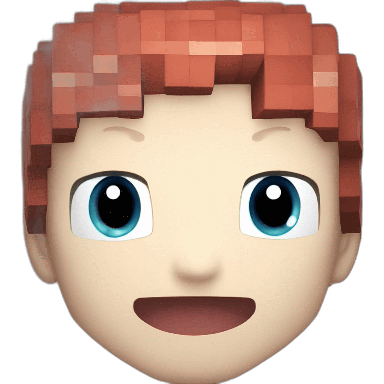 Pixelmon Minecraft Head Skin Anime Big Eyes Smile emoji