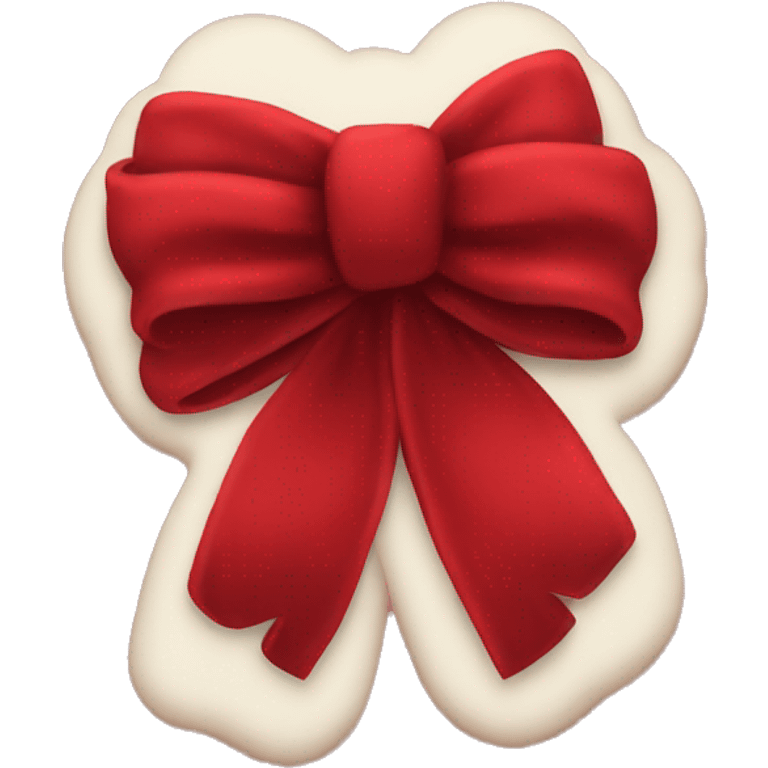 red velvet bow emoji