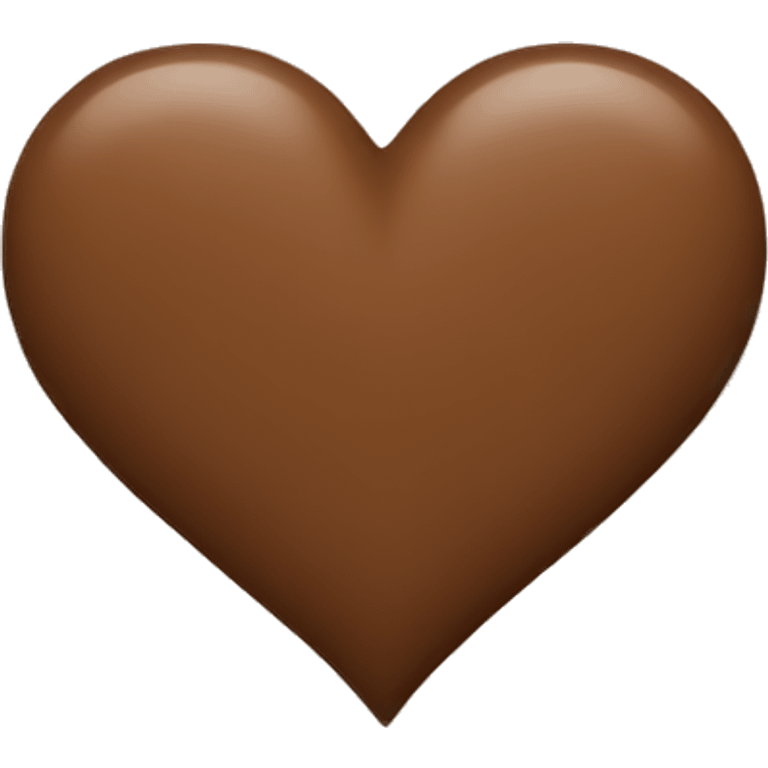 Brown heart emoji