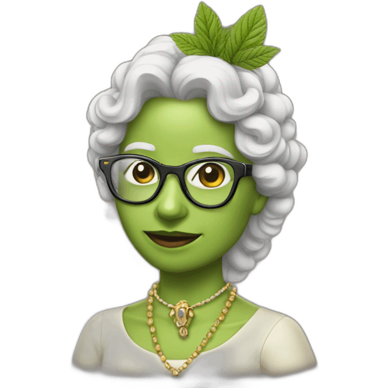 queen nettle wearing glasses emoji