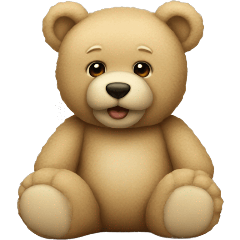 beige teddy bear emoji