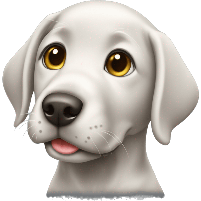 Silver Labrador puppy emoji