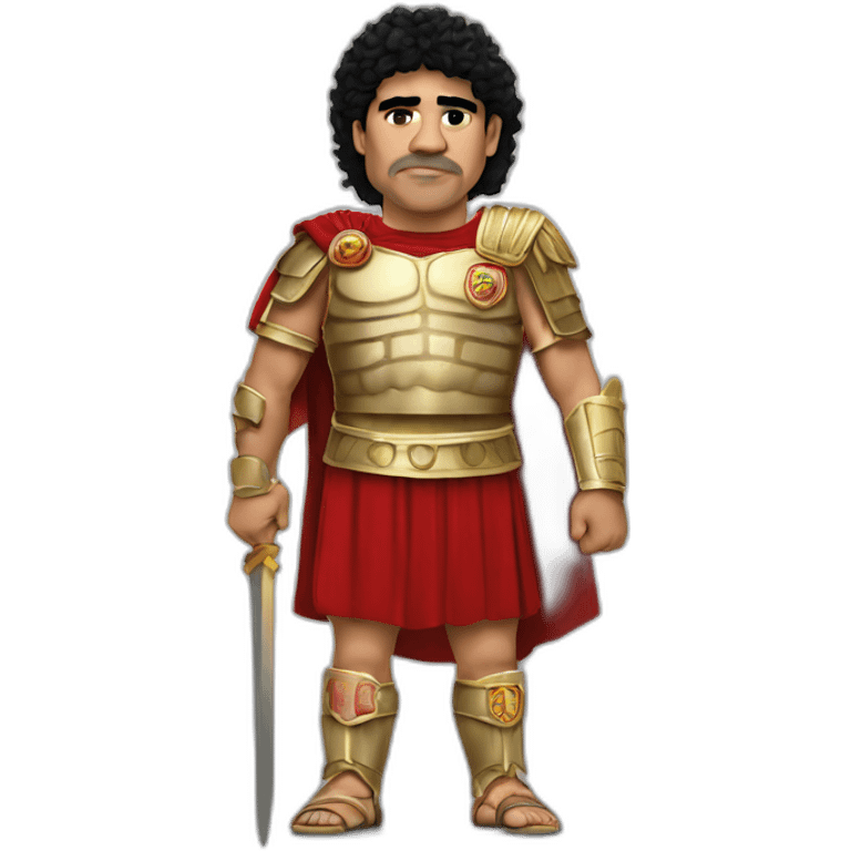 Maradona-dressed-as-a-Roman-conqueror emoji