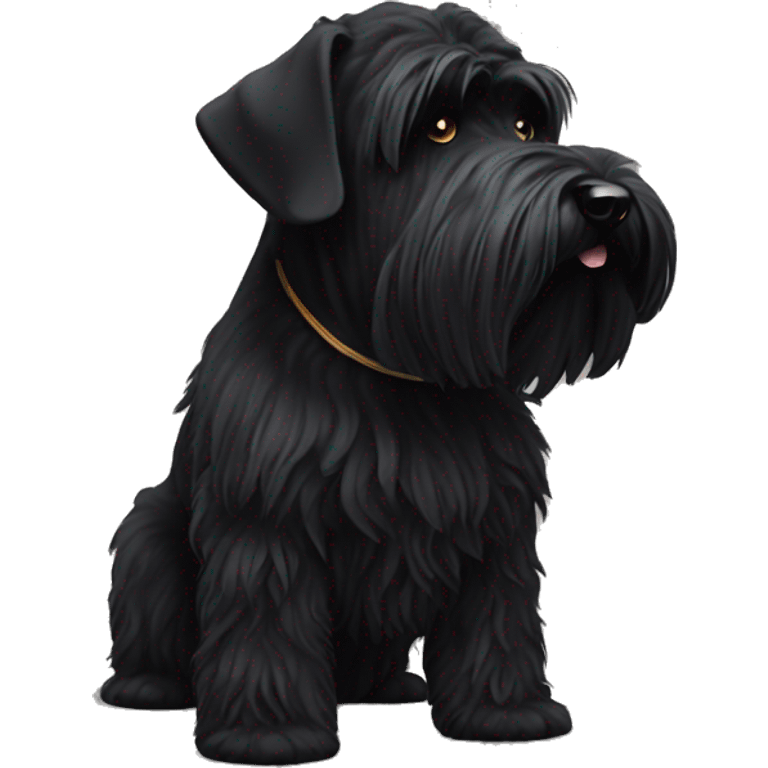 Black Russian terrier emoji