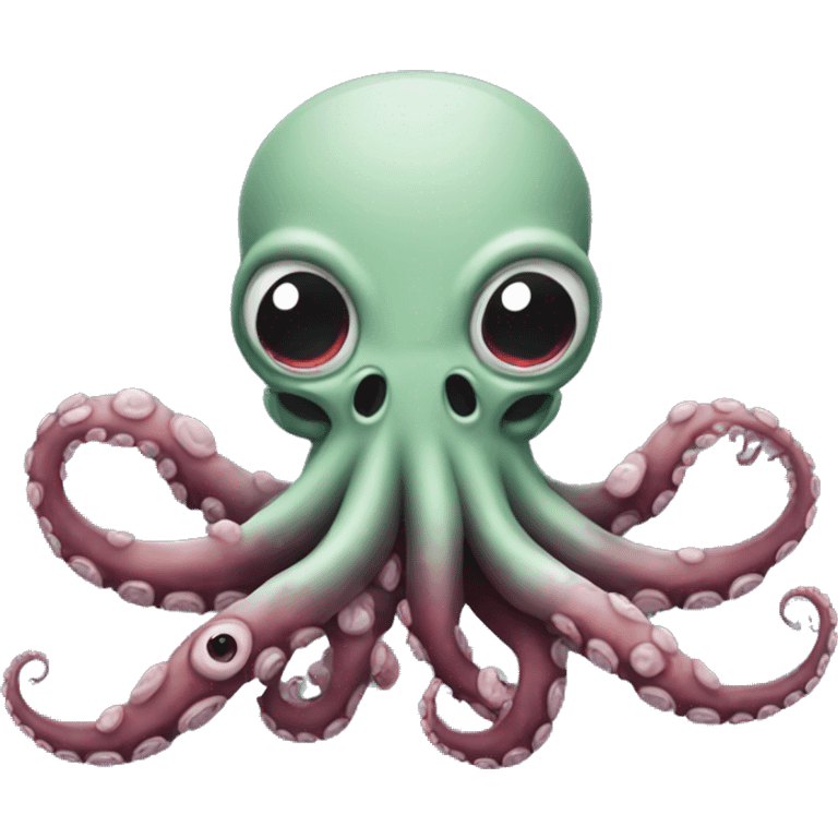 Octopus holding zombie in tentacle  emoji