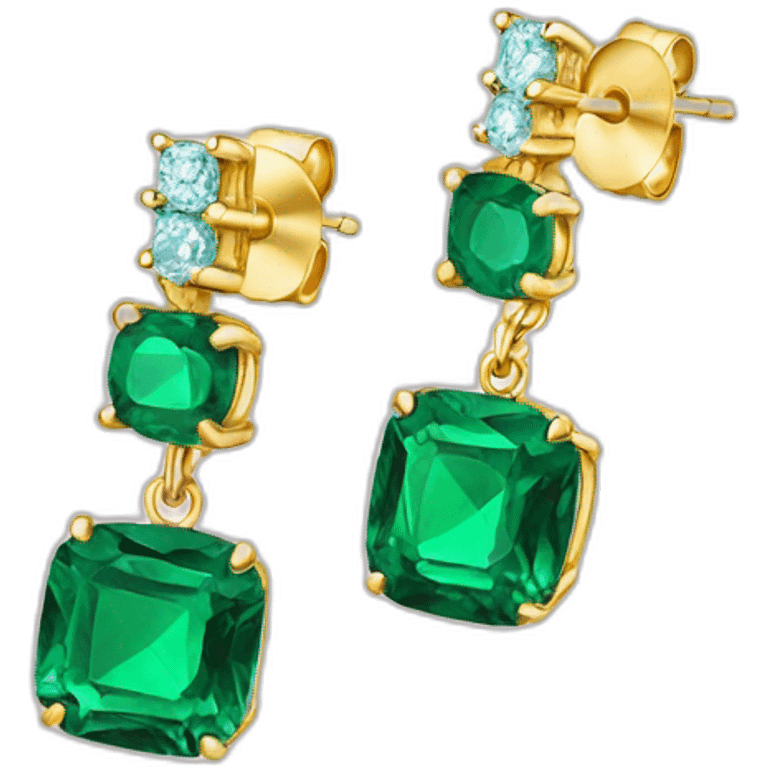 emerald earrings emoji