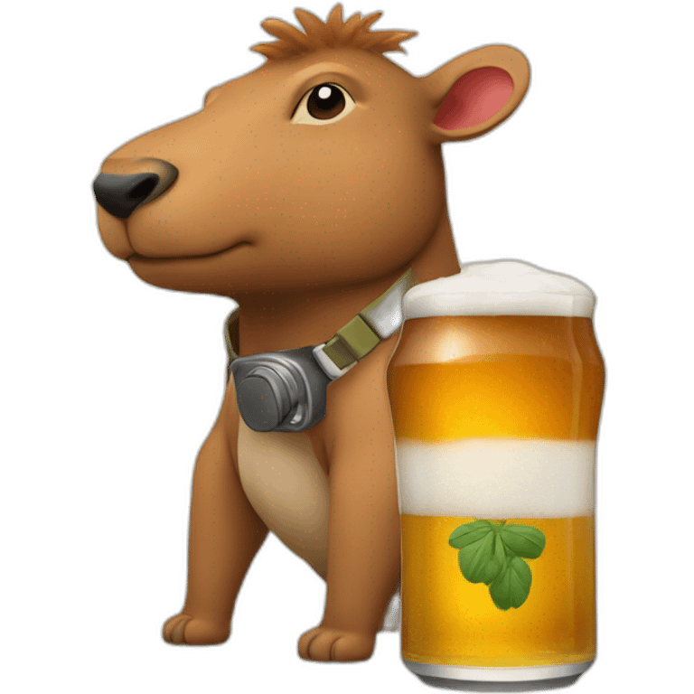 Controleer with capibara and beer emoji