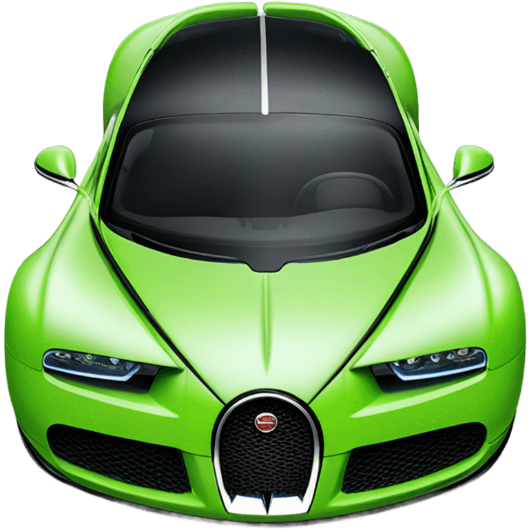 Lime green  Bugatti  emoji