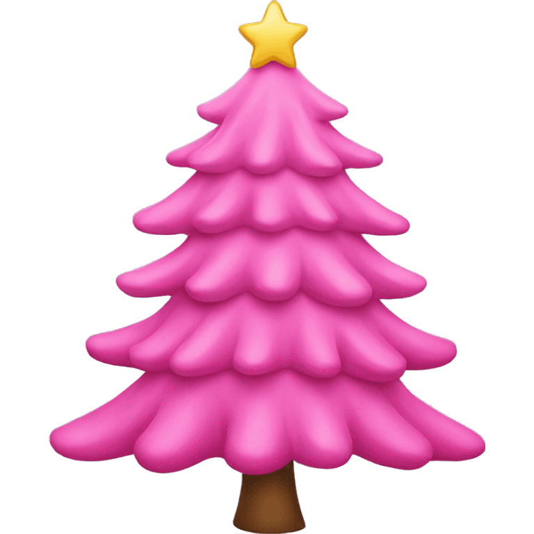 pink christmas tree emoji