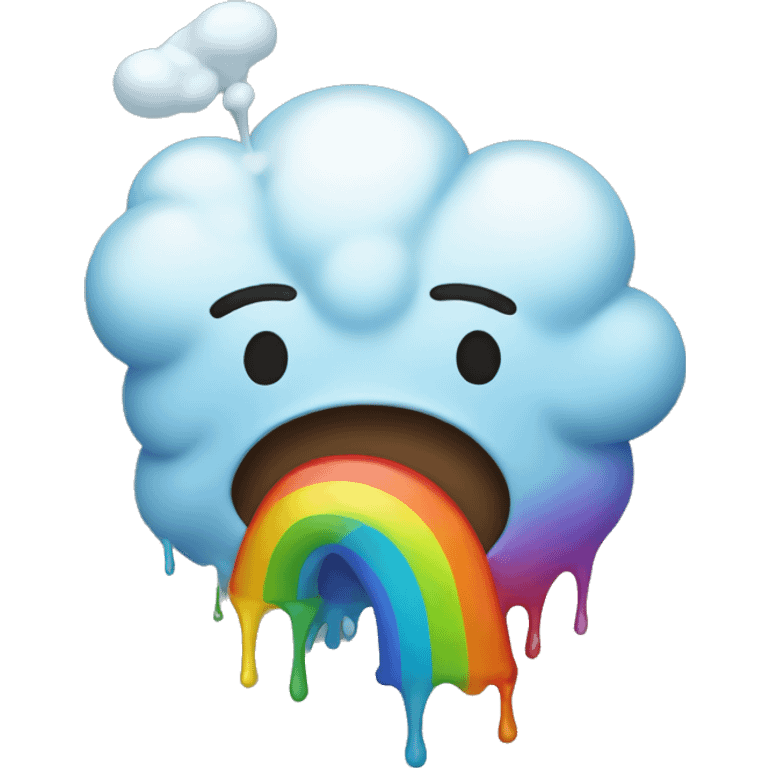 rainbow vomiting emoji emoji