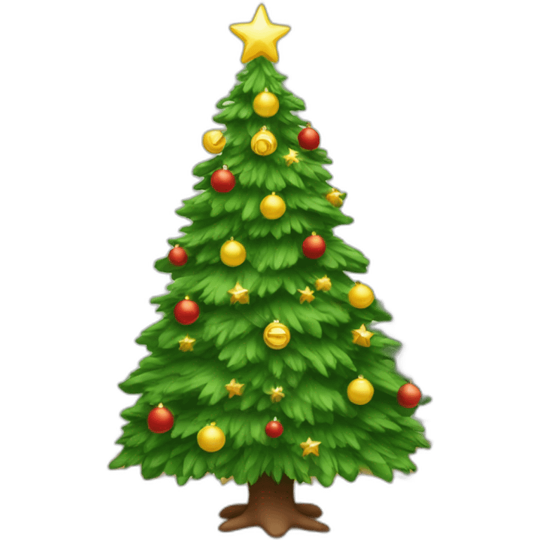 Christmas tree at home emoji