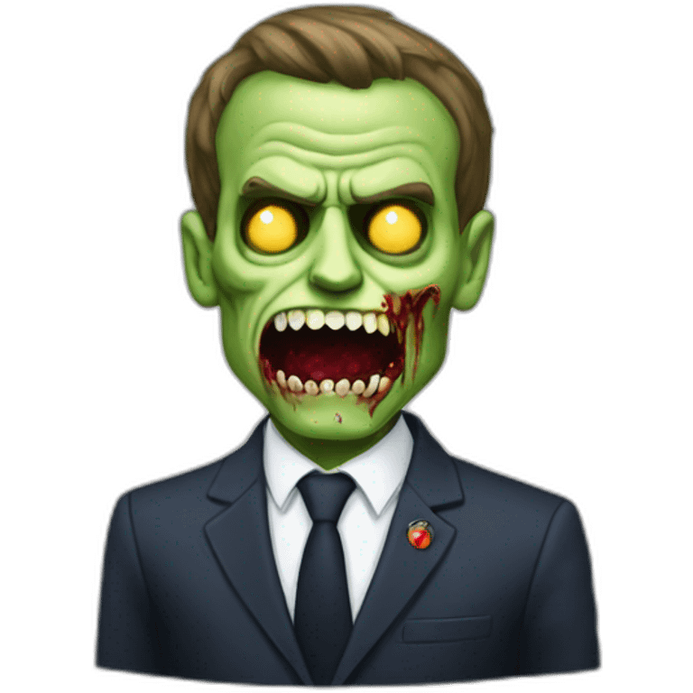 zombie macron pockets the dollars emoji