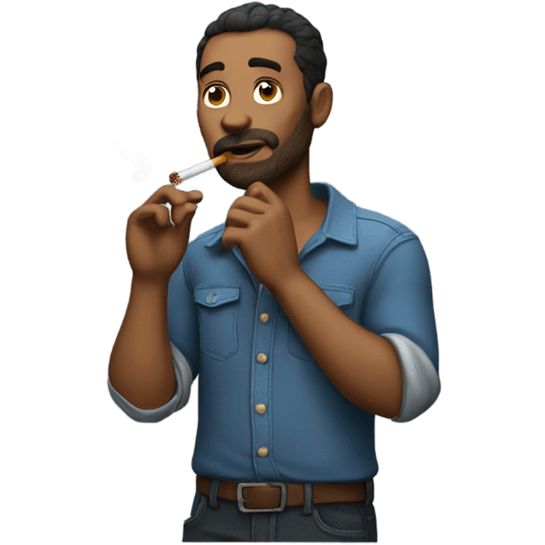 Smoking man emoji