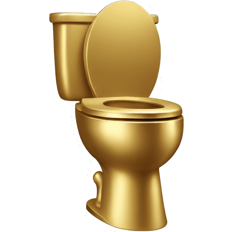 Gold toilet emoji