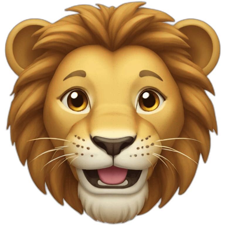 Lion smile emoji