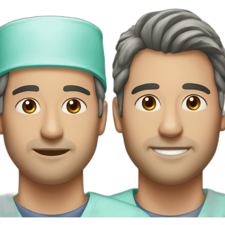 2 Surgeons done rhinoplaty emoji