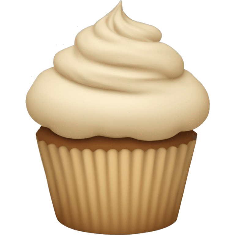 beige cupcake emoji