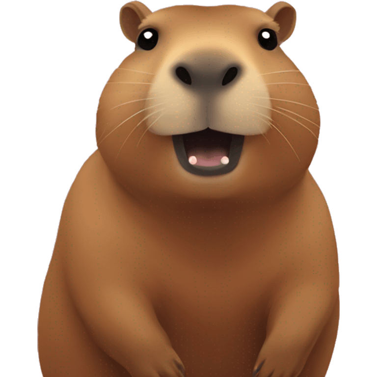 Capybara love emoji