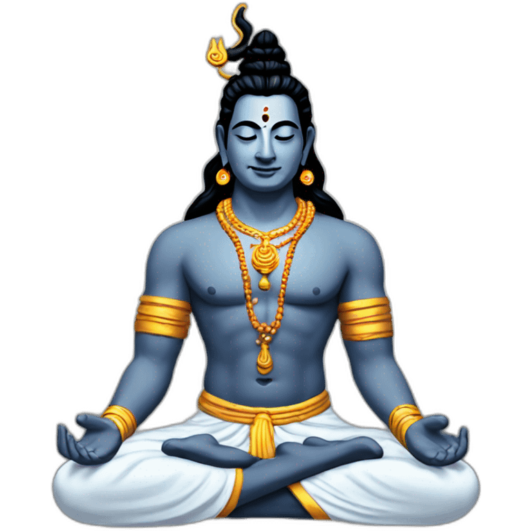 Lord-shiva-meditating emoji