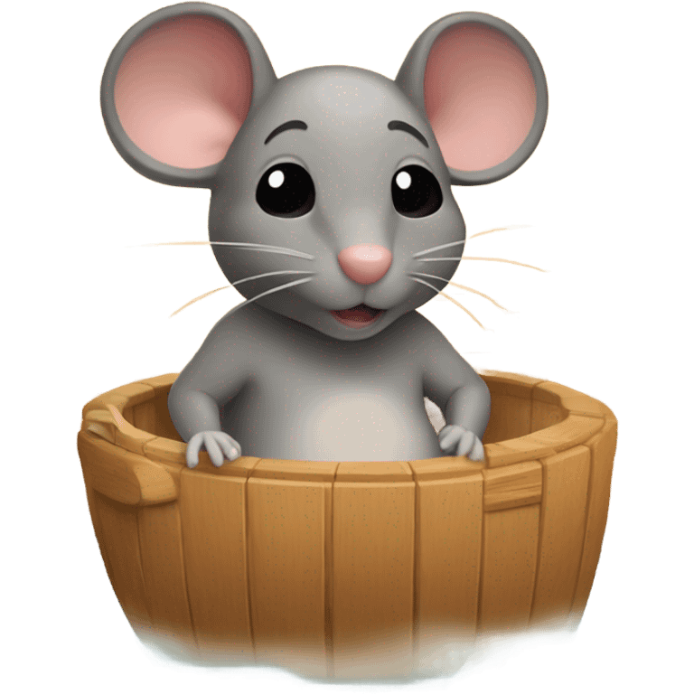 mouse in a sauna  emoji