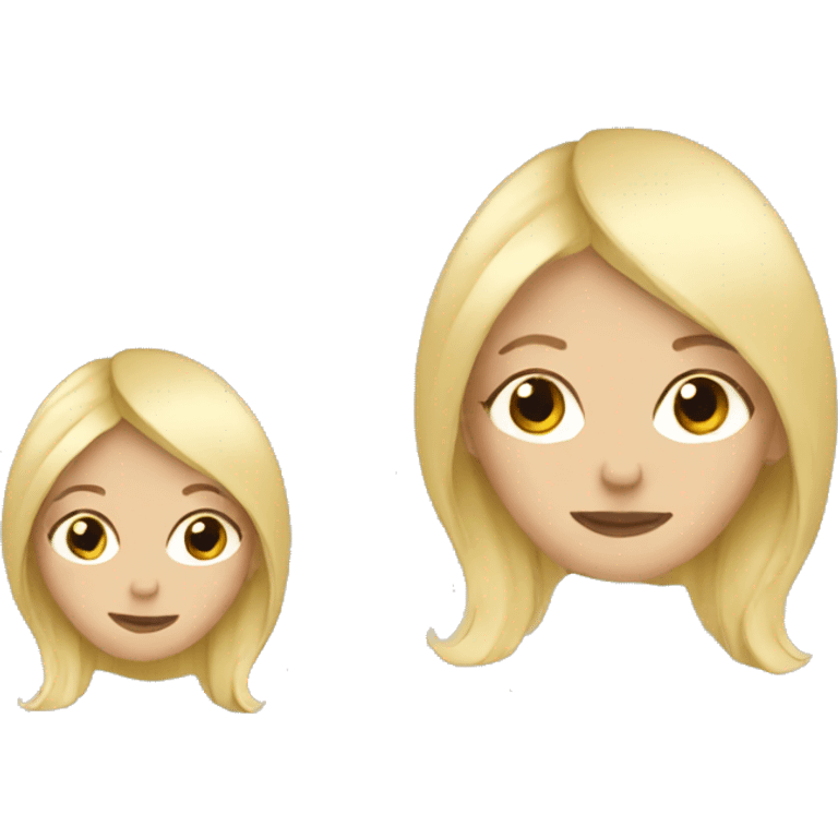 Blonde hair girl pregnant  emoji