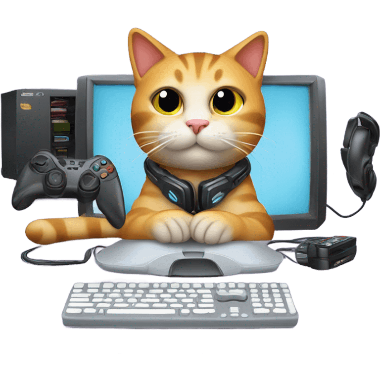 Gaming cat emoji