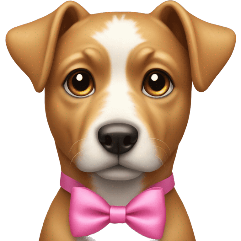 dog with pink bow  emoji