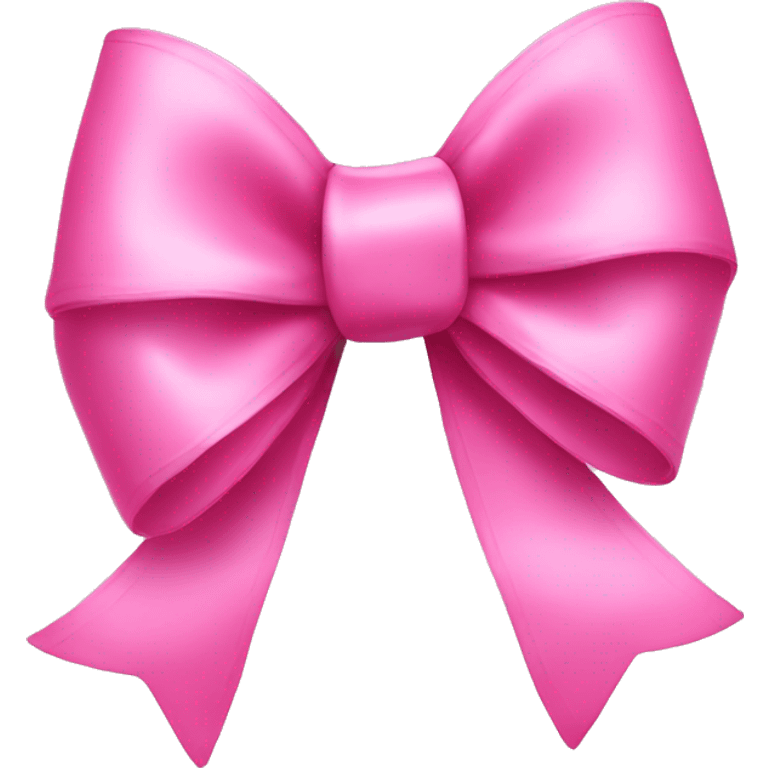 Pink ribbon bow emoji