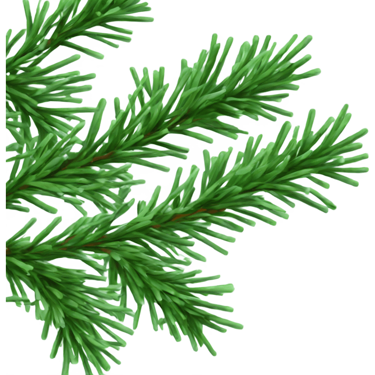 Fir branches with white bows emoji