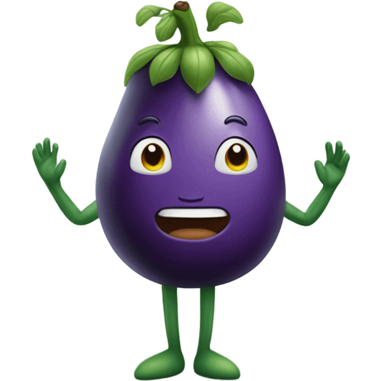 Eggplant but human emoji