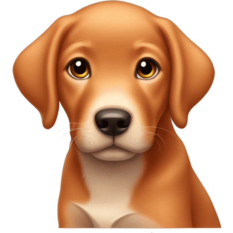 Fox red Labrador puppy  emoji