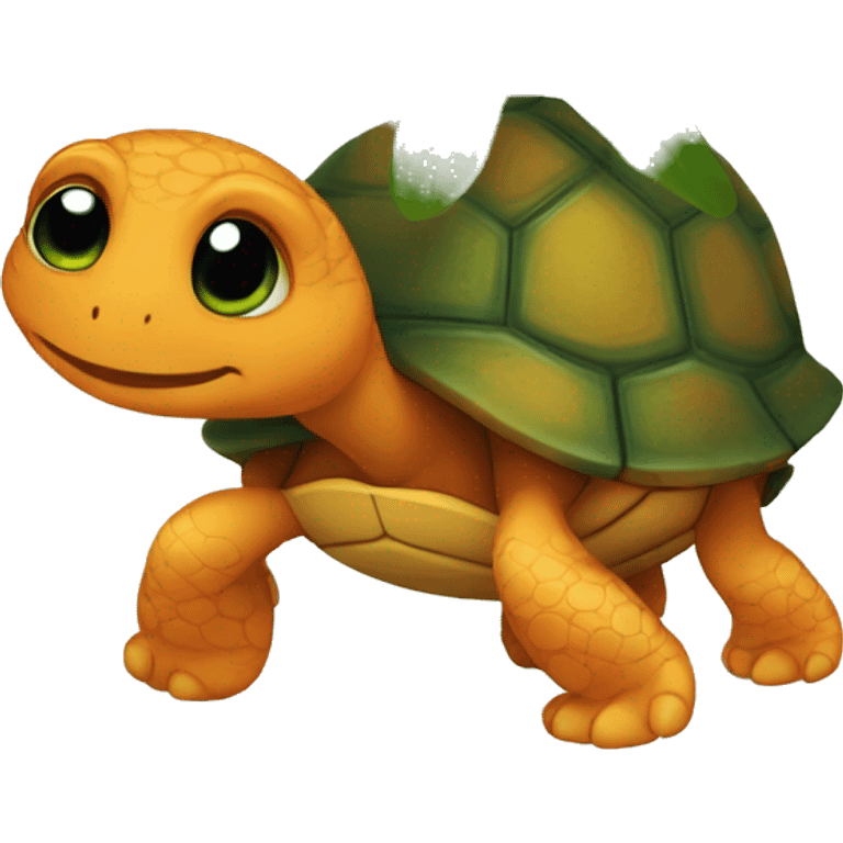 orange nija turtle emoji