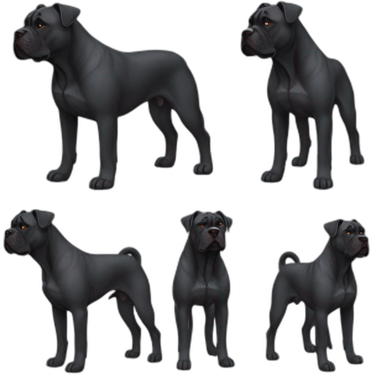 Dog Cane Corso full body emoji