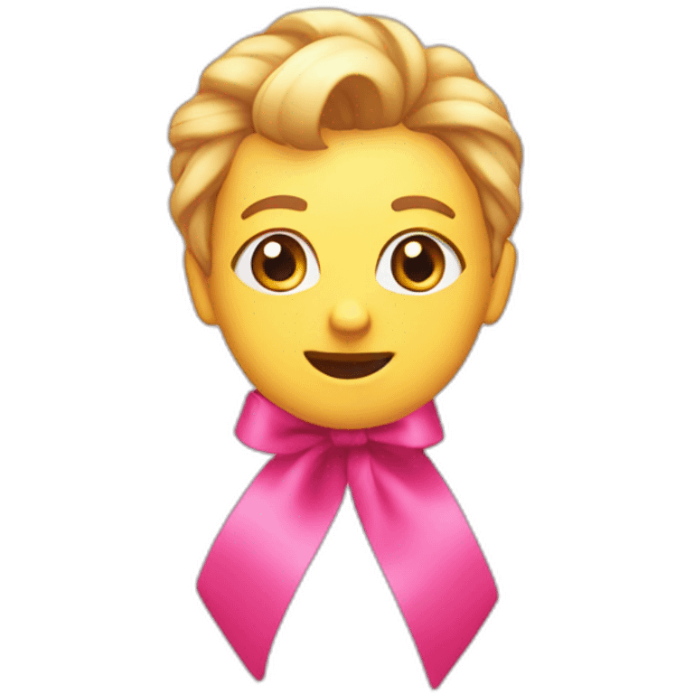 Pink ruban emoji