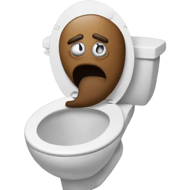 Poop in toilet emoji