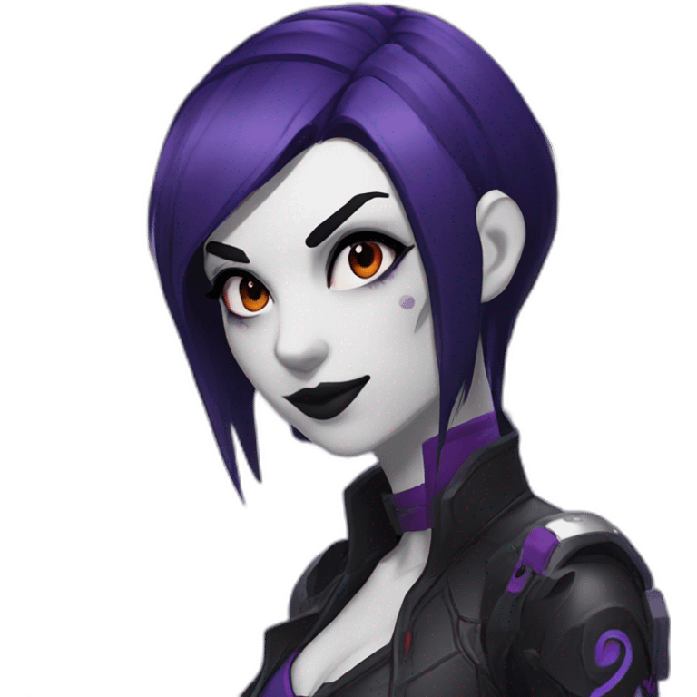 goth widowmaker,overwatch,anime emoji