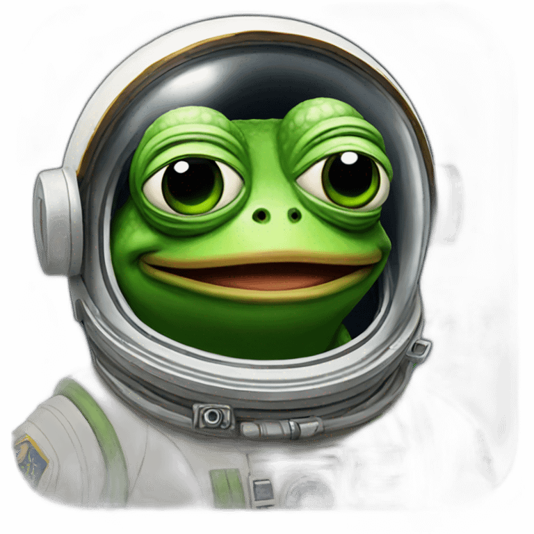 Pepe the frog AS austronaut emoji