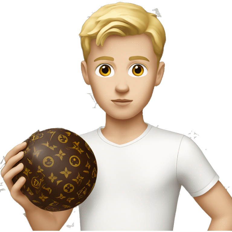  white kid with louis vuitton ball emoji