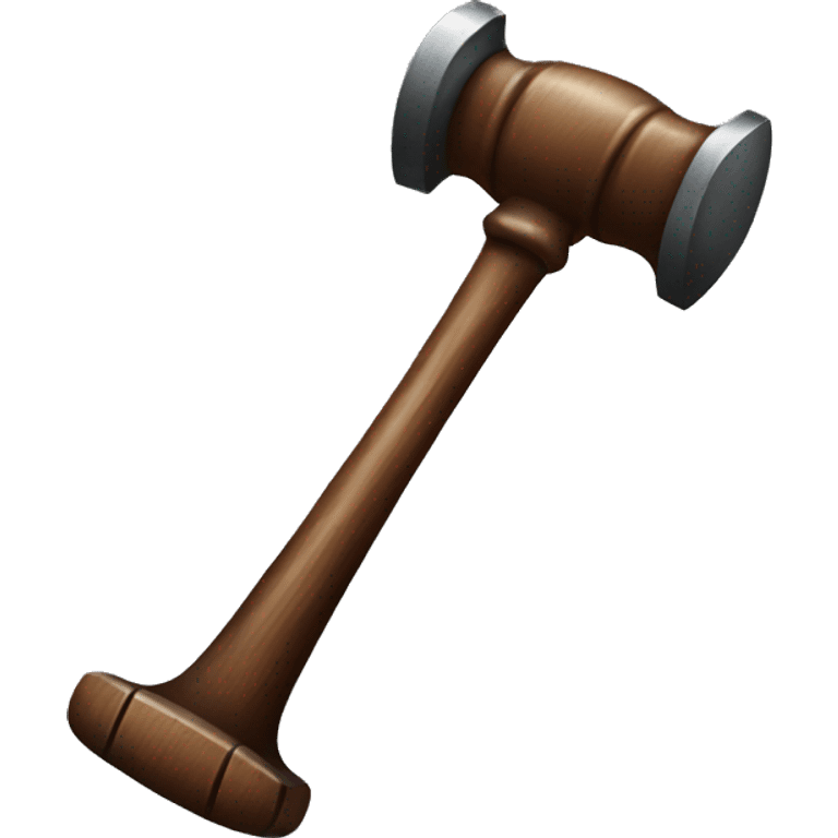 lawyer's hammer emoji