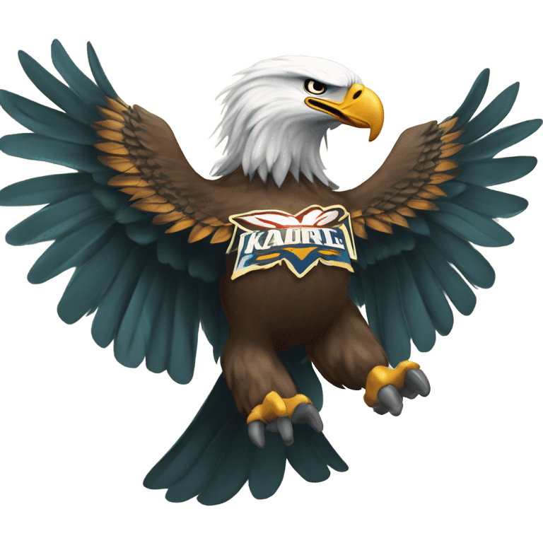 Philadelphia eagle attacking kansas city chief emoji