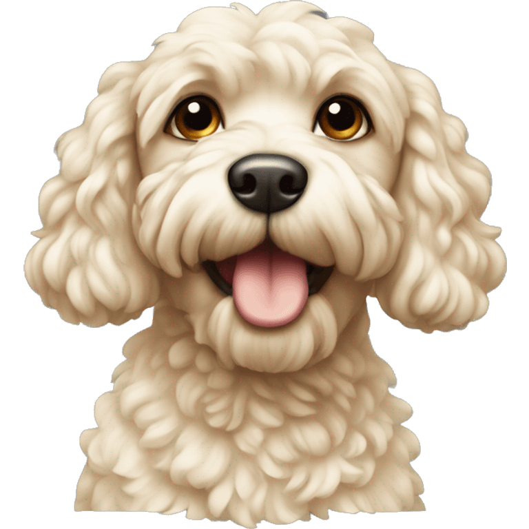 Cream cockapoo  emoji