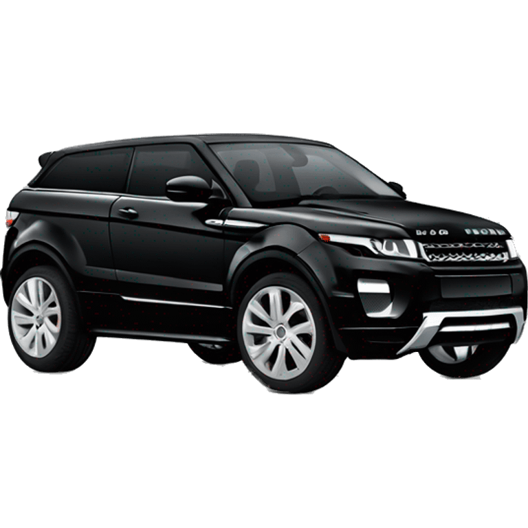 Range Rover evoque in black  emoji