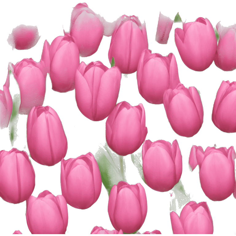 Pink tulip emoji