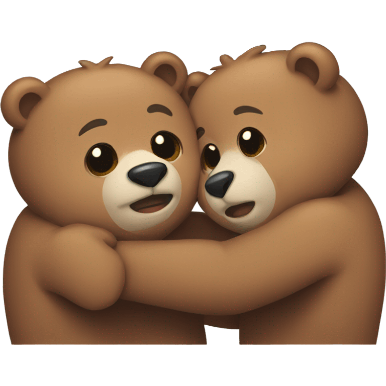 Bears hugging emoji