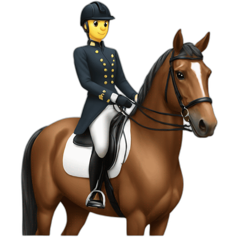 Horse dressage emoji