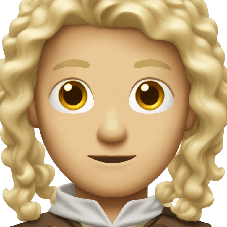 Blond wizzard with brown eyes  emoji