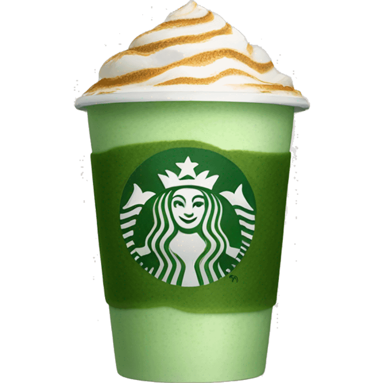 Starbucks matcha coffee  emoji