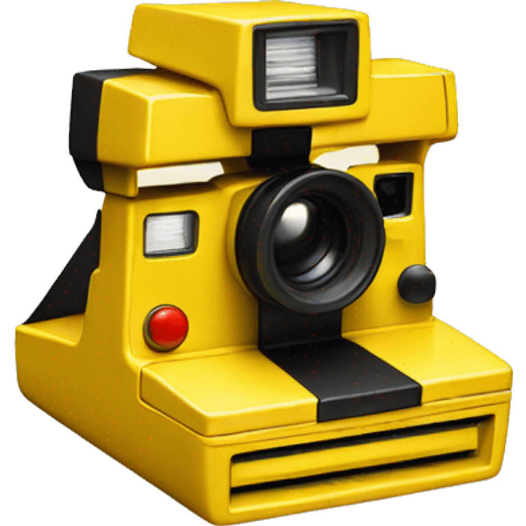 Yellow Polaroid camera emoji