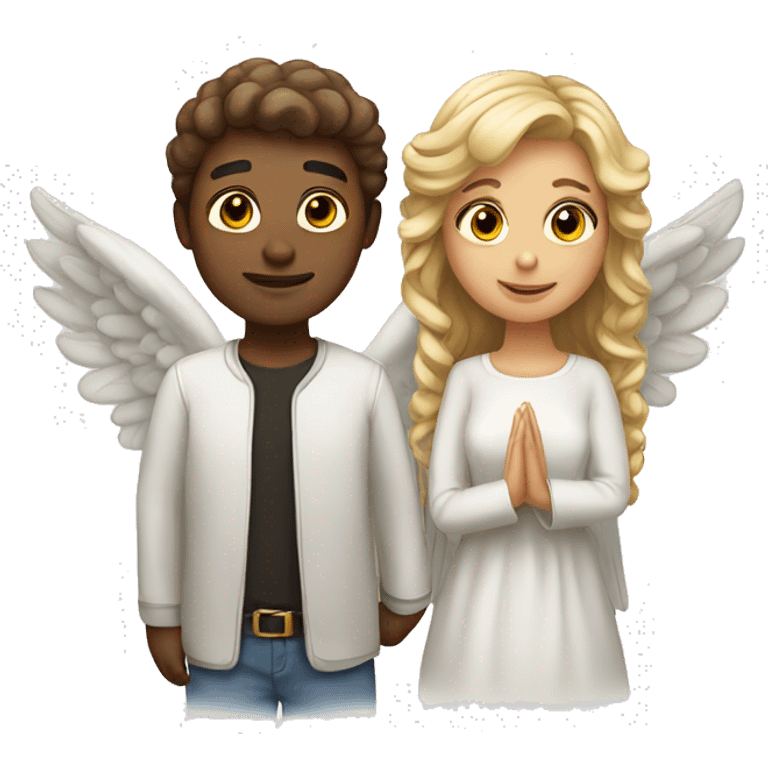 angel, love,couple emoji